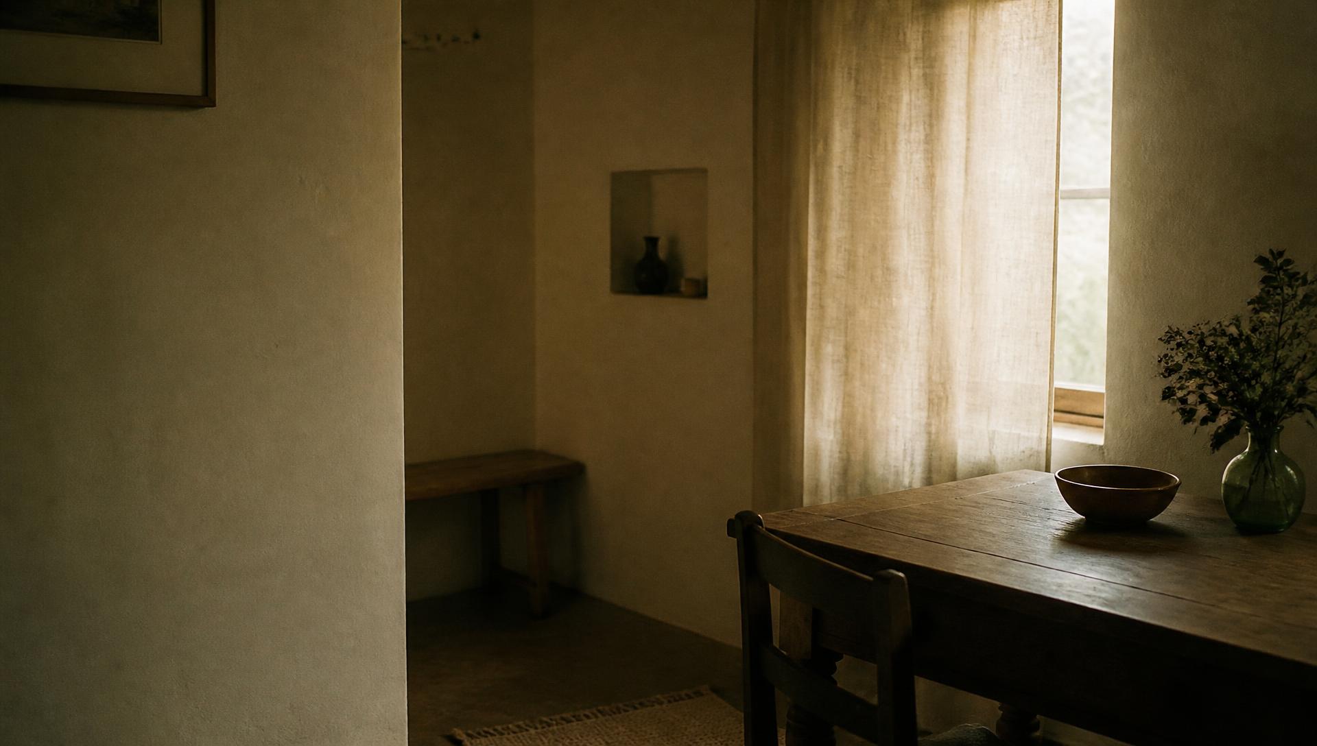 Habitación con luz de ventana